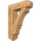 Ekena Millwork Balboa Arts and Crafts Rough Sawn Bracket w/ Offset Brace, Western Red Cedar, 8"W x 28"D x 36"H BKT0806X28X36BOA03RWR - alternate 1